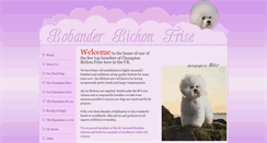 Desktop Screenshot of bobanderbichons.co.uk